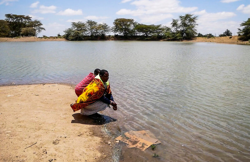 The dam provides the community with much needed water.