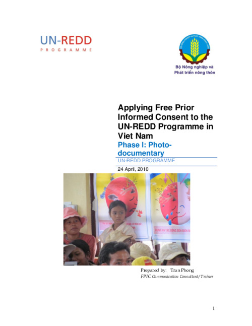 Applying FPIC to the UN-REDD Programme in Viet Nam Phase 1: Photo ...