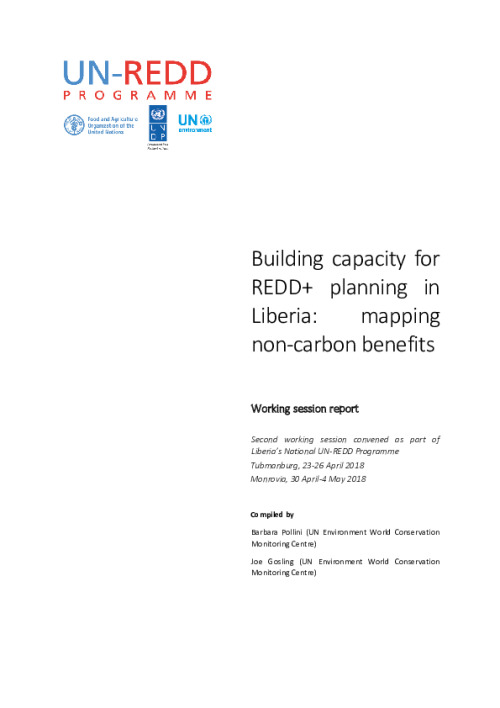 Building capacity for REDD+ planning in Liberia: mapping non-carbon ...