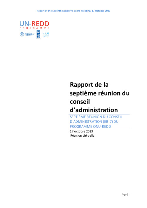 UN-REDD Report of the Seventh Executive Board Meeting FINAL (FR).pdf ...