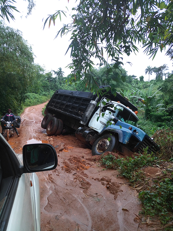 Poor road conditions hamper economic progress.