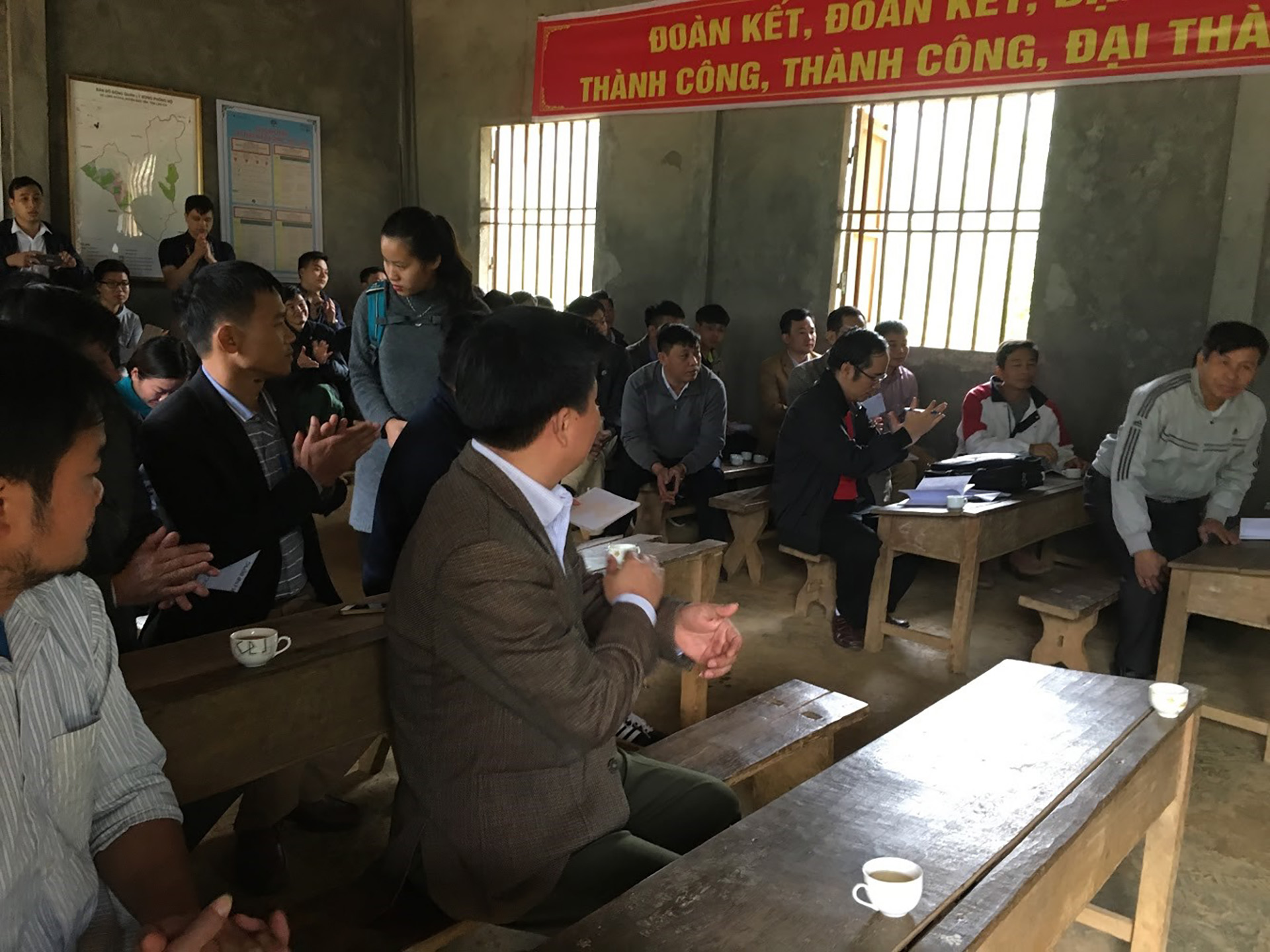 In-class discussion during a REDD+ Training course at VNUF REDD+ implementation site in Lao Cai province