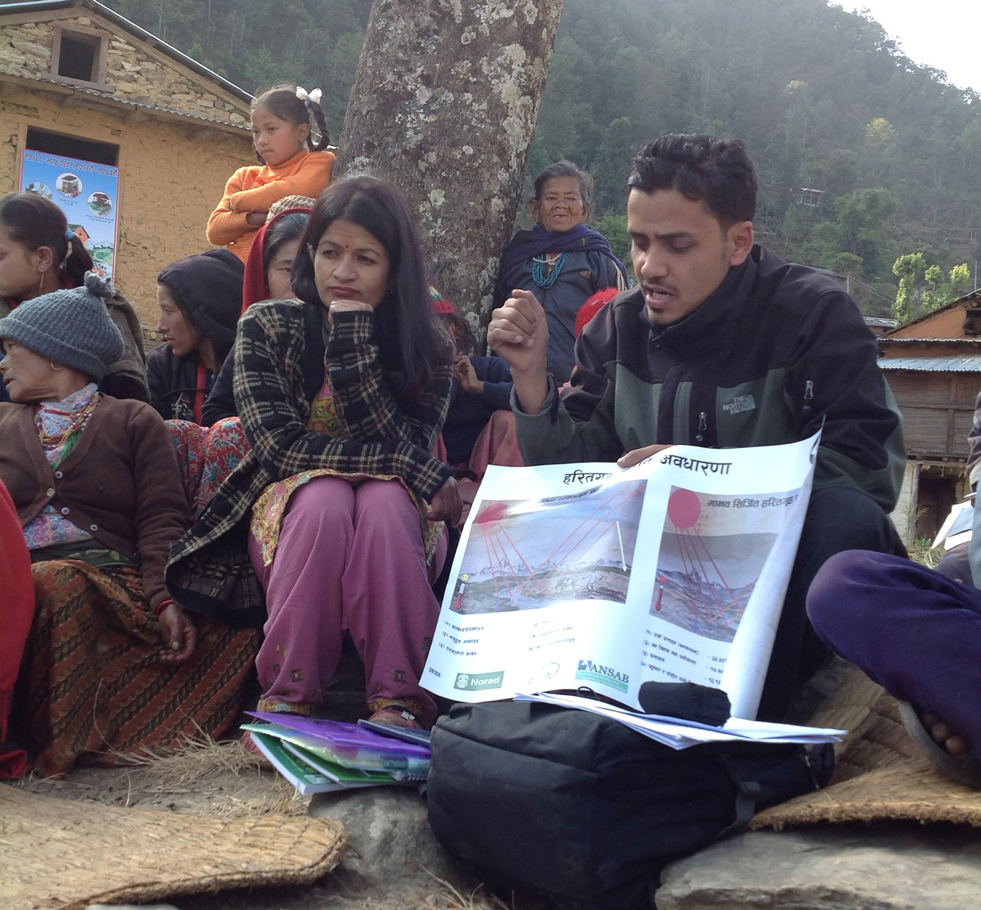 A MEETING IN PROGRESS OF A COMMUNITY FOREST USER GROUP