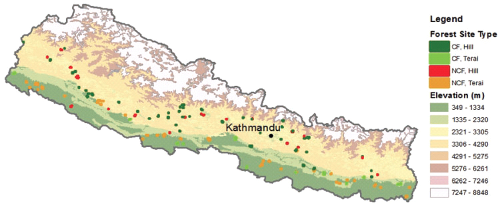 SAMPLE OF FORESTS AND FOREST USER GROUP MEMBERS