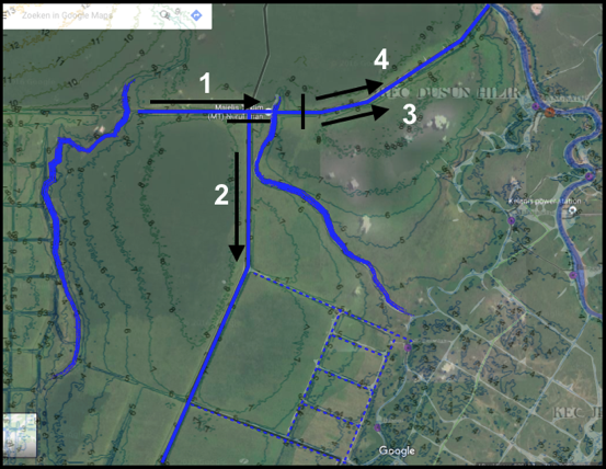 Logical sections to block all canals 